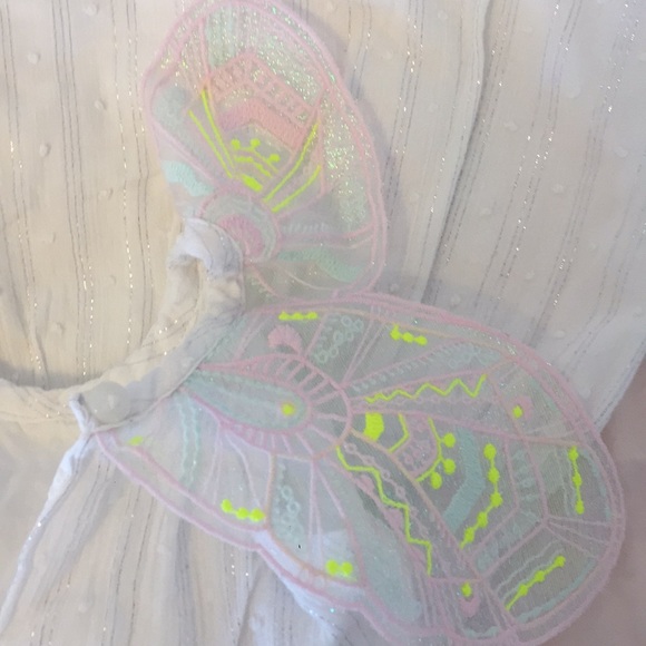 18 month dress:white shimmer with butterfly wings. - Picture 3 of 4